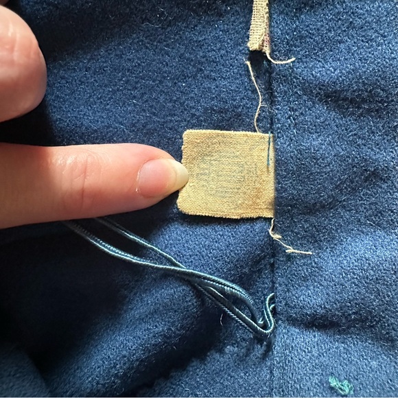 Vintage Royal Blue Wool Skirt with Pleats - Picture 5 of 5